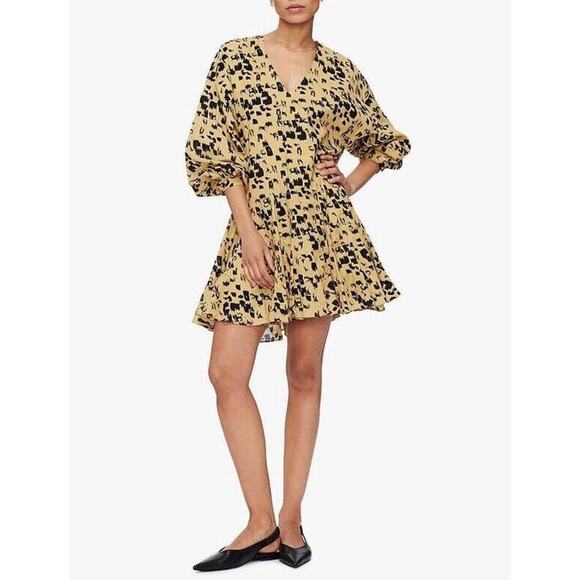 ANINE BING Peyton Flowy Oversized Dress in Painterly Leo Multi in Size XS NWOT - Picture 6 of 16